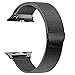 BRG for Apple Watch Band 38mm 42mm, Stainless Steel Mesh Milanese Loop with Adjustable Magnetic Closure Replacement iWatch Band for Apple Watch Series 3 2 1 (black, 38mm)