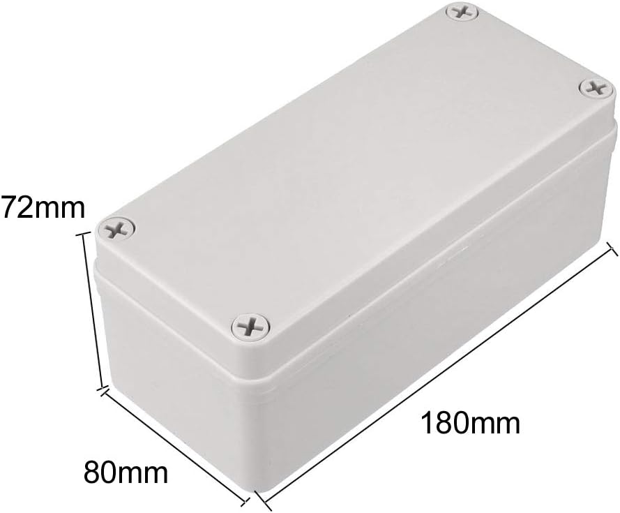 sourcingmap 180x80x72mm Electronic ABS Plastic DIY Junction Box Enclosure Case Beige - Image 4