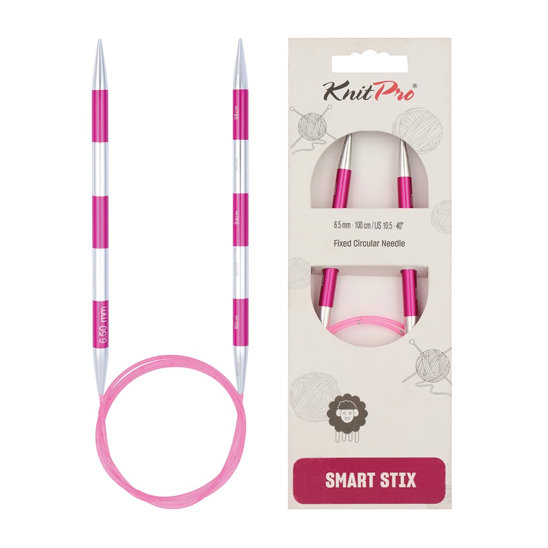 KnitPro Smartstix Fixed Circular Needles 40" (100cm) | 6.50mm — image 1