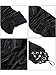 Sumind 1920s Opera Gloves Fingerless Gloves Long Satin Gloves Elbow Length(Black 3, 19 inch)
