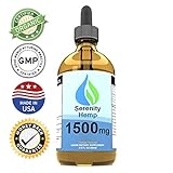Serenity Hemp Oil - 2 fl oz 1500 mg (Orange) - Certified Organic - Relief for Stress, Inflammation, Pain, Sleep, Anxiety, Depression, Nausea - Rich in Vitamin E, Vitamin B, Omega 3,6,9 and More!