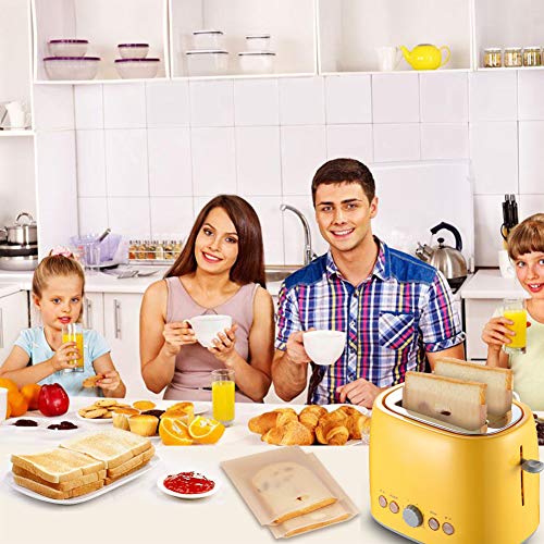 3 Non+Stick+Reusable+Toaster+Bags+Sandwiches