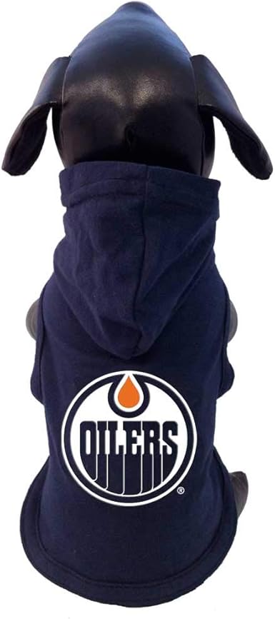 Amazon Com All Star Dogs Nhl Unisex Nhl Edmonton Oilers Cotton Hooded Dog Shirt Clothing