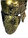 Anglo Saxon Sutton Hoo Antiqued Bronze Roman Gladiator Costume Helmet