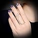 dnswez Gold CZ Cubic Zirconia Open Spiral Statement Half Finger Rings for Women