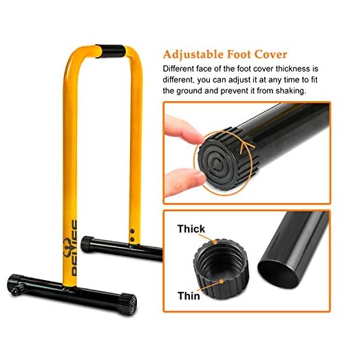 RELIFE REBUILD YOUR LIFE Dip Station Functional Heavy Duty Dip Stands Fitness Workout Dip bar Station Stabilizer… - Image 4