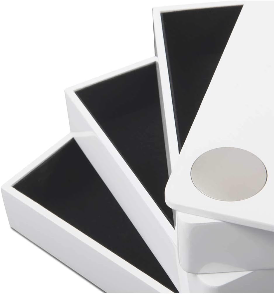 Umbra 308712-660 Spindle Jewlery Box, Wood Jewelry Box with White High-Gloss Finish: Home & Kitchen
