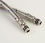 Xcel Home M10 x 1/2 BSP 600mm Flexi Tap Connectors Pair Stainless Steel view 4