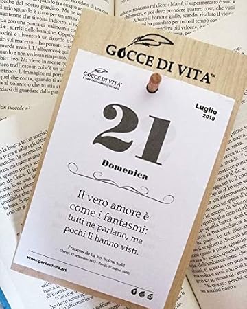 Ricarica Calendario Letterario Gocce Di Vita Amazon It Cancelleria E Prodotti Per Ufficio