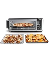 Ninja Digital Air Fry Countertop Oven, 8-in-1 Functionality, 1800W, Flip-Up Design, XL Capacity, Air Fry Basket, Wire Rack & Crumb Tray, Silver, SP101