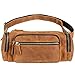 Jack&Chris Leather Fanny Pack Hip Bum Waist Pack Bag for Men&Women, 1804-7