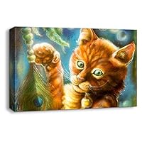 Canvas Wall Art Creative Illustrations Canvas Prints Home Artwork Decoration for Living Room,Bedroom - 12x18 inches