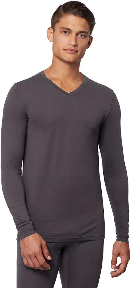 32 DEGREES Mens Heat Performance Thermal Baselayer Vneck Long Sleeve Top at  Men’s Clothing store