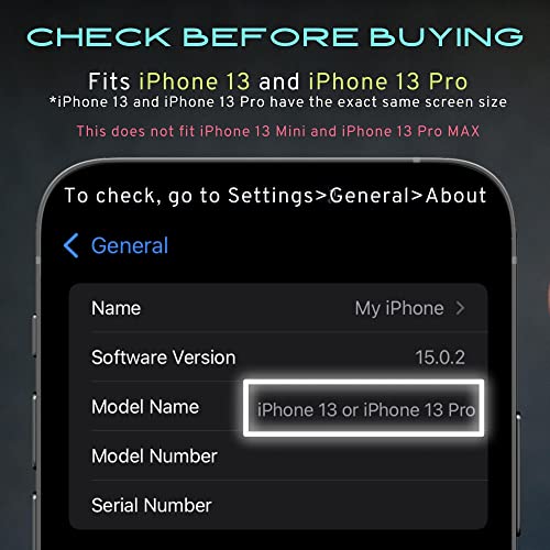 CASEBASE 2 in 1 iPhone 13 and iPhone 13 Pro Screen Protector Tempered