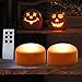 HOME MOST Halloween Pumpkin Lights with Remote and Timers - Orange Pumpkin Lights Battery Operated Halloween Decor - LED Lights Halloween - Jack-O-Lantern LED Lights Halloween Pumpkin Lights Battery