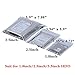 QNINE 100 Pack Anti-Static Bags Set, Include 3 Different Type Reusable Bags and 100pcs Antistatic Labels, Suitable for Different Computer Accessories
