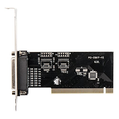 SHINESTAR PCI to DB25 LPT Parallel Port Expansion Card with Low Profile Bracket, PCI Parallel Port Converter Adapter Controller for Desktop PC Printer