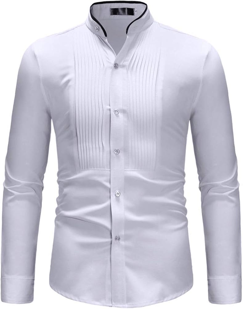 Camicia Uomo Casual Stampati Blusa Autunno Manica Lunga Bavero Bluse Maschi Elegante Moda