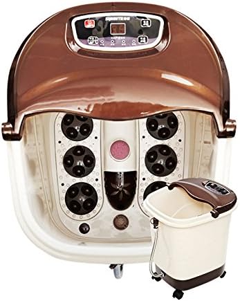 HINEW Foot Bath Spa With Water Heater (6 electric massage turntable, bucket depth 0.35m)