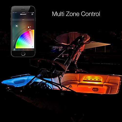 8pc 36" + 8pc 10" Strips Boat Marine Interior Accent Lighting XKchrome App Control Interior LED Accent Light Kit for Yacht Pontoon Mastercraft Malibu Supra Tracker Yamaha Supra Bayliner