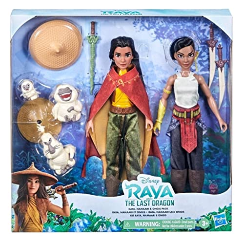 Disney Raya & the Last Dragon Playset - Comes with Raya, Namaari, and Ongis Along with Accessories - 10 Piece Set