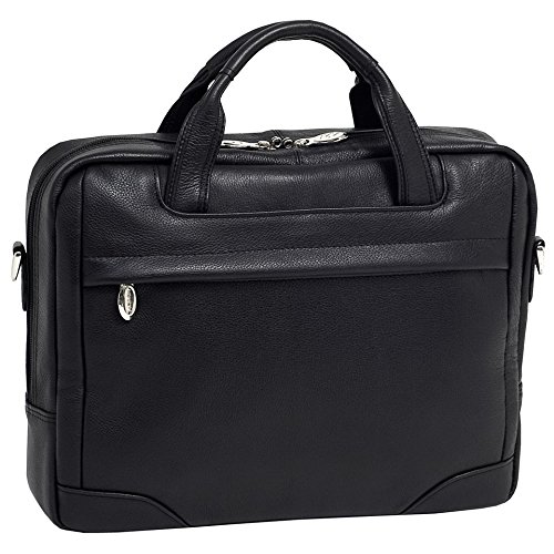 McKleinUSA MONTCLARE 15495 Black Leather Netbook Laptop Brief