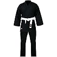 G4 Karate Suit GI Aikido Training Adult Student Uniform Set Free Belt Black White