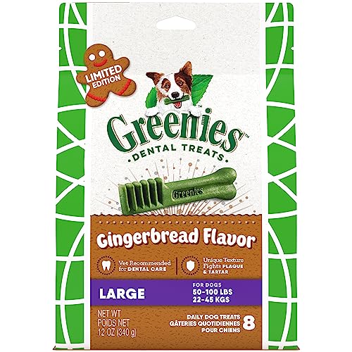 Greenies Gingerbread Flavor Large Dental Dog