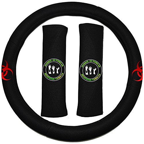 UAA 22pc Zombie Outbreak Response Vehicle Universal Seat Cover Steering Combo Set