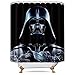 LIGHTINHOME Superhero In Star Wars Movie Shower Curtain Set Black Darth Vader Shower Curtain Panel Polyester Waterproof Fabric 72x72 Inch With 12-Pack Plastic Shower Hooks anti mildew