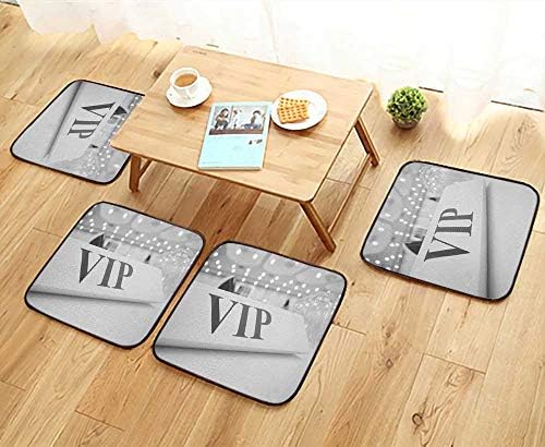 UHOO2018 Simple Modern Chair Cushions Blurred for Background and can be to Article of VIP Table in Party Reusable Water wash W27.5 x L27.5/4PCS Set