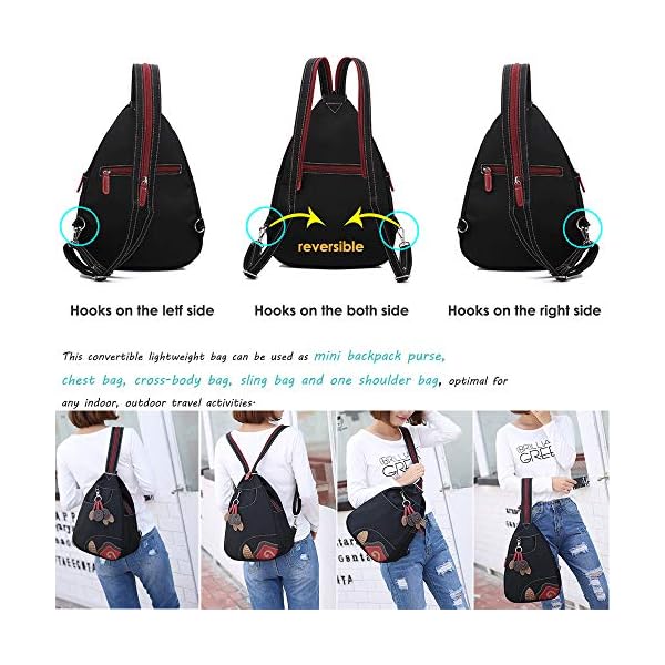 mini nylon backpack purse