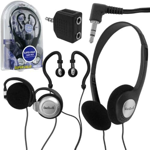 Go Stereo 72-4157 Headphones, Clip-Ons, and Ear Buds (3 Pack) (Discontinued by Manufacturer)