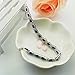 SELOVO Wedding Cubic Zirconia Bracelet Chain Link Silver Tone