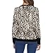 TOOPOOT Women Tops  Fashion Leopard Print Shirts Round Neck Long Sleeve Patchwork Sweatshirt Brownthumb 3