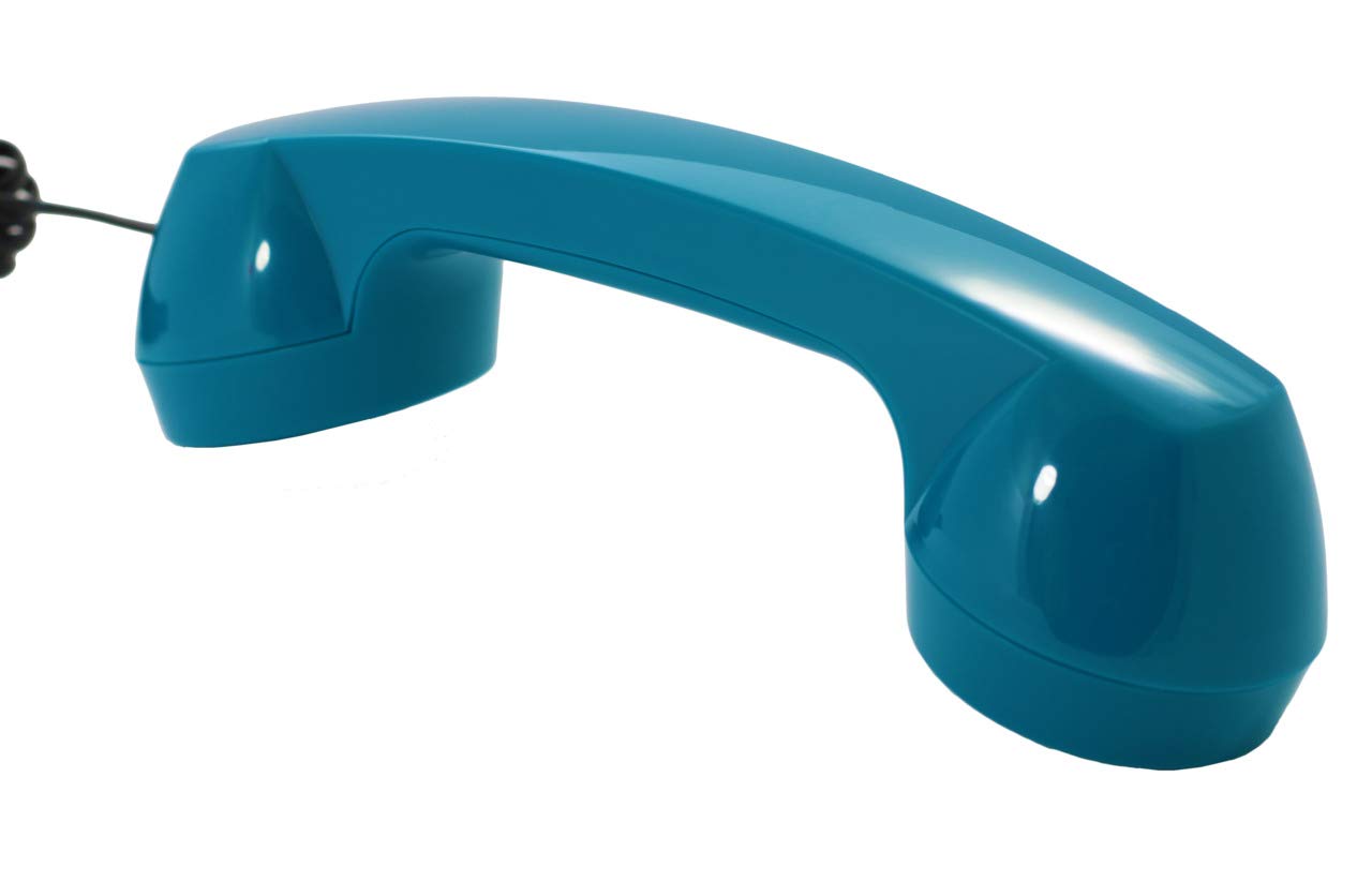 Opis PushMeFon Cable: The Landline Phone for Home in Retro Style - Non Electric Vintage Push Button Telephone for Landline Connections in Light Blue