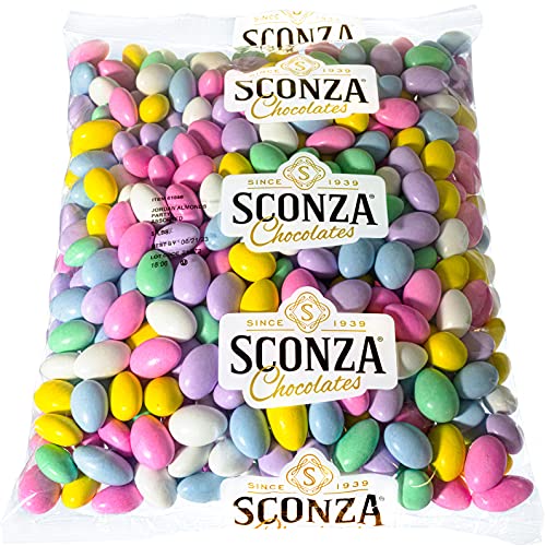 Jordan Almonds 5LB Bag By Sconza Chocolates Assorted Mix Pastel