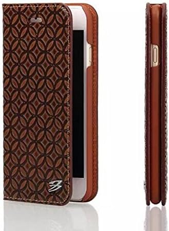PHEVOS Iphone 6/ Iphone 6s leather wallet Cases [ Genuine cowhide] Folio Flip Corrected Grain Leather Case and Card Slot,Gift Box (Coins brown4.7)