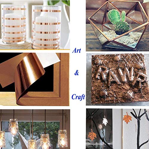 2 Inch Copper Foil Tape ( 16 Feet Long ), Double Sided Conductive Adhesive Cooper Tape for Guitar EMI Shielding, Slug Repellent, Crafts, Electrical Repairs, Grounding