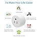 Smart Plug, Lightstory Mini Wi-Fi Socket Outlet Works with Alexa Echo/dot Compatible with Google Home Assistant IFTTT, Remote Control Your Devices from Anywhere, No Hub Required, 3 Pack