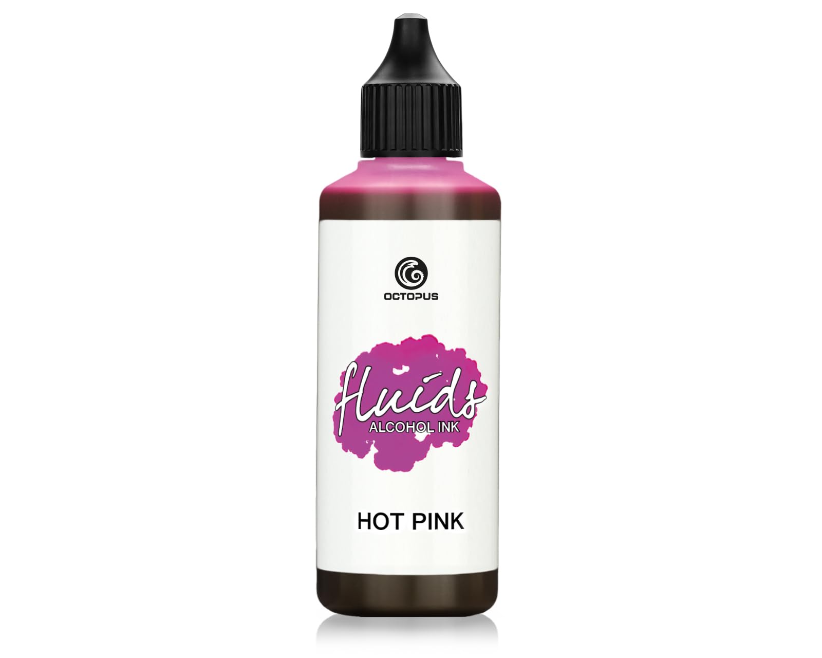 100 ml Fluids Alcohol Ink HOT Pink for Fluid Art and Resin, Pink