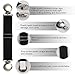 Boncas 4 Pairs Improved Sturdy Adjustable Elastic Boot Straps Pant Clips Stirrups Keeping Your Pants Tucked Round Head
