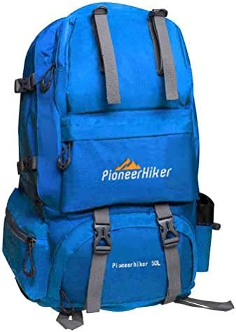 Hiking Backpack, Bags Shop 50L Hiking Daypack for Travel Outdoor Camping Climbing Blue