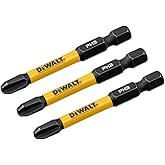 DEWALT FLEXTORQ Philips #3 Bits 3Pk 1/4 x 2-1/4in for Impact Drivers & Drills, Hex Shank (DWAF2PH3IR3)