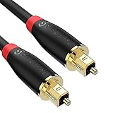 Digital Optical Audio Cable Toslink Cable - [24K Gold-Plated, Ultra-Durable] [S] Syncwire Fiber Optic Male to Male Cord for Home Theater, Sound Bar, TV, PS4, Xbox, Playstation & More - 5.9ft