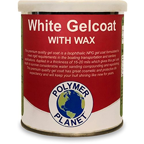 Waxed White Gelcoat Top Coat Base (Fiberglass Marine Boat Gel Repair