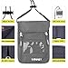 Neck Wallet Travel Pouch RFID Blocking, Money Credit Card Passport Holder with Neck Strap, Anti-Theft Security Traveling Pouch for Women, Men, Kids, Waterproof (Grey)