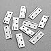 xhlife Folding Butt Hinges 304 Stainless Steel 10 Pieces 2 Inches Silver Tone Home Furniture Hardware Door Hinge with 60 Pieces Stainless Steel Screws for Cabinet Cupboard Jewelry Box