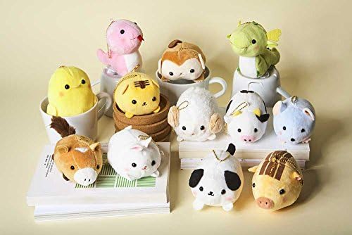 3" Cute Kawaii Chinese Zodiac Animal Plush Collection with Ball Chain / Keychain