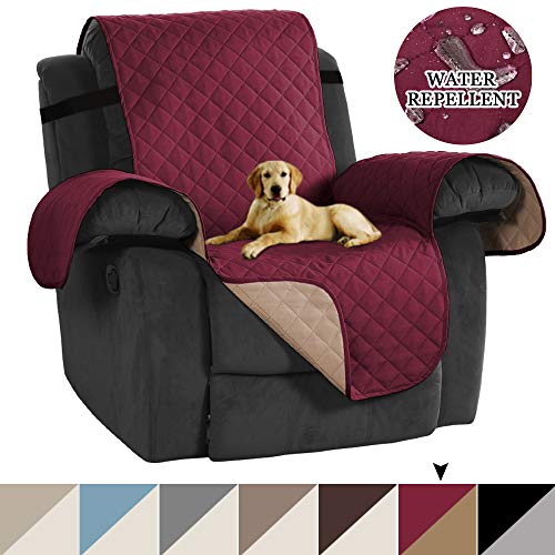 Reversible Recliner Cover Seat Width Up to 22" Slipcover for Recliner